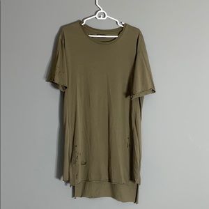 Men’s Oversized Military Green Zara T-Shirt XL